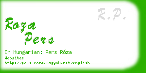 roza pers business card