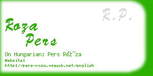roza pers business card